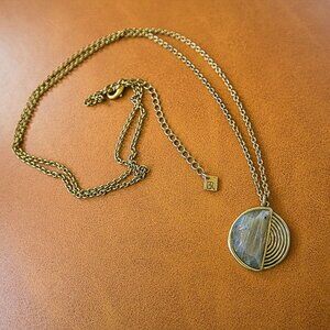 Long Stone Pendant Necklace